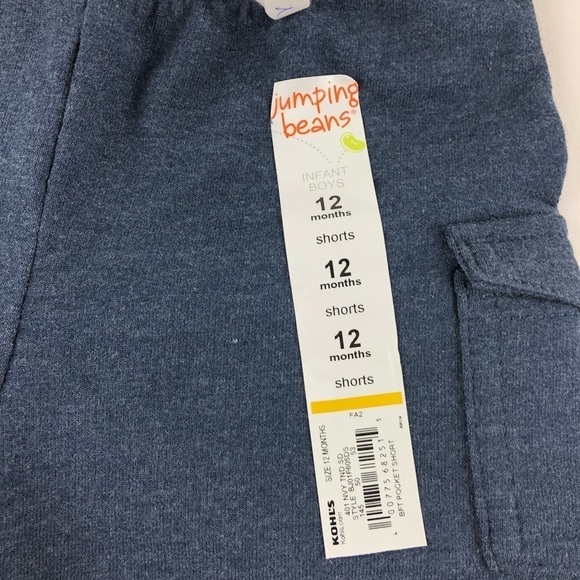 Jumping Beans Boys Shorts, Navy 12 Months - Picture 3 of 9